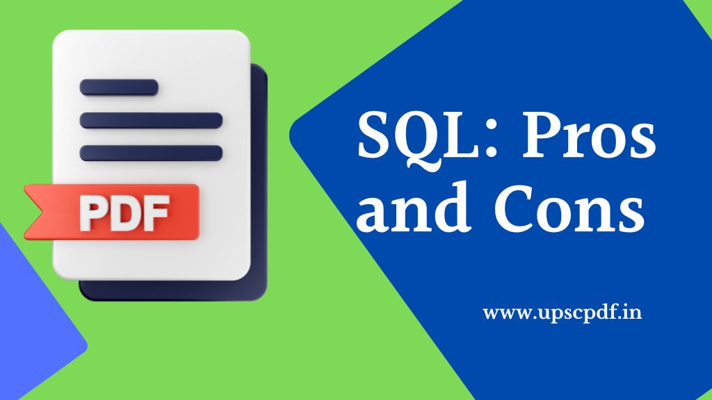 SQL Pros and Cons